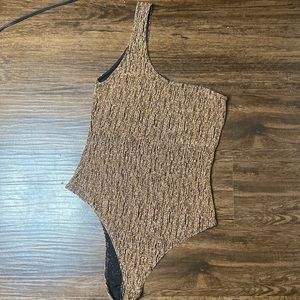 Seduction size small color gold bodysuit